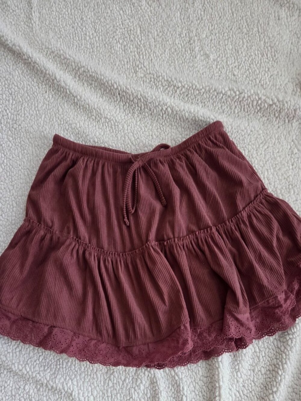 No Boundaries Dusty Mauve Corduroy Ribbed Lounge Shorts L 12-14